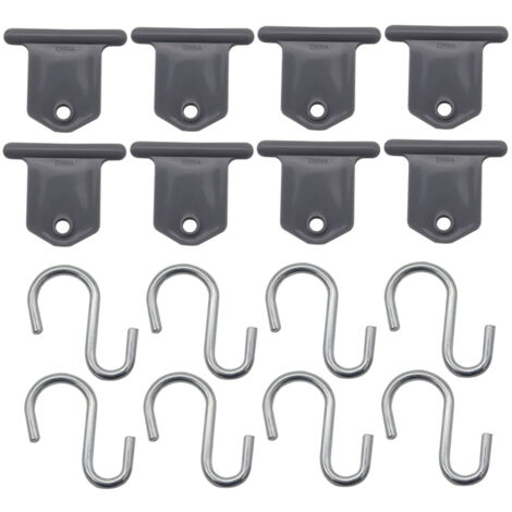 Ganchos para iluminación de toldos de autocaravanas, accesorios colgantes para toldos de camping, soportes para guirnaldas de luces para fiestas (juego de 8).