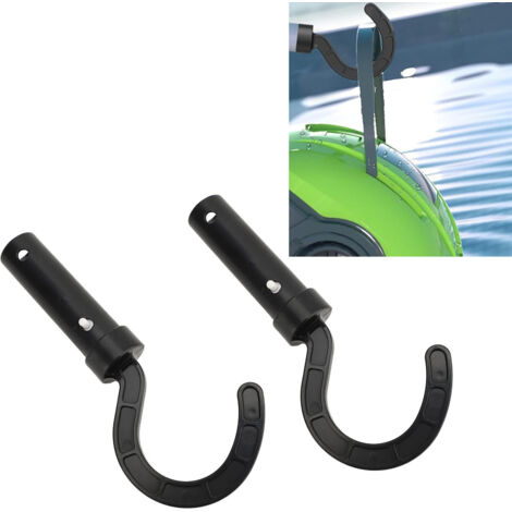 Ganchos para postes de robots de piscina, 2 piezas, accesorios telescópicos de ABS
