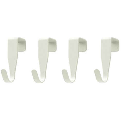 Ganchos para puerta, ganchos en forma de S, ganchos para puerta de acero inoxidable, ganchos para toallas de baño para puerta estándar, cajón, armario, cocina