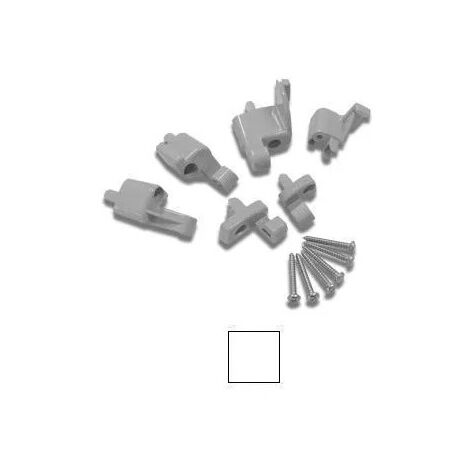 Ganchos para puertas correderas LUNES P-V Blanco