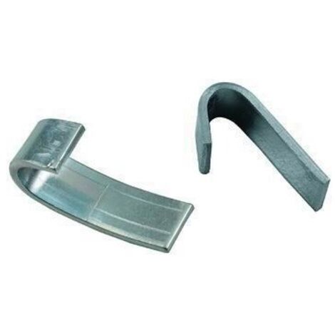 Ganchos para red galvanizados, paquete de 1 kg, 22x7 mm, grandes