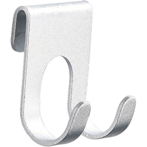Ganchos para sujetar maquinillas de afeitar (2 piezas), soporte de acero inoxidable para baño, gancho multiusos, soporte sin taladro para baño y cocina, color plata.