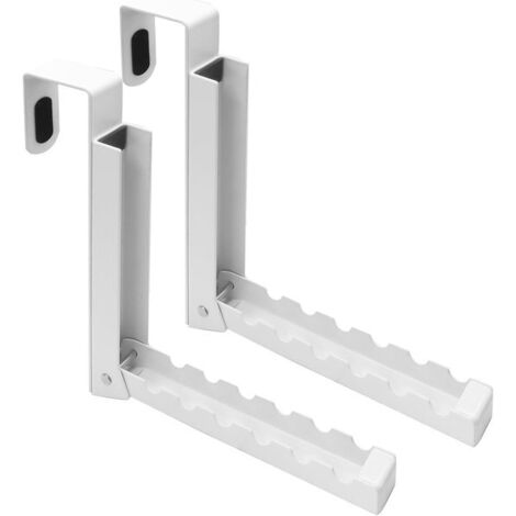 Ganchos para toallas – juego de 2 – ganchos para puerta – metal – estante – plegables – ganchos de pared – ganchos para puerta – ganchos – accesorios de baño – aptos para baño, dormitorio y sala de es