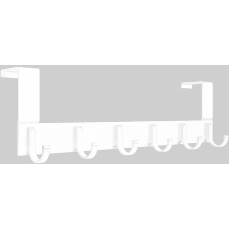 Ganchos portátiles de aleación de aluminio, percheros portátiles resistentes y duraderos, ganchos reforzados para baño (blanco)
