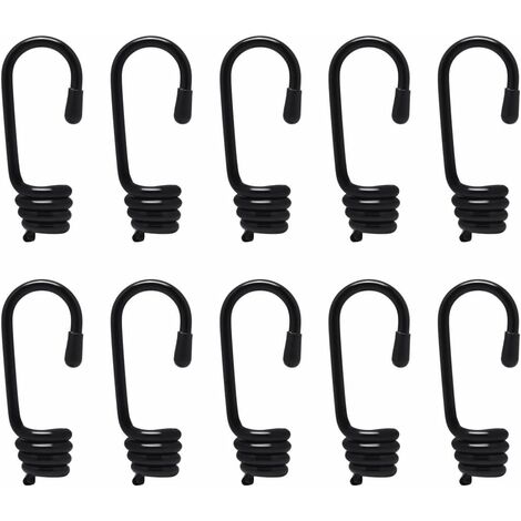 Ganchos Recubiertos De Plástico MINKUROW De 10 X 7 Mm Para Extremos De Cuerdas Elásticas