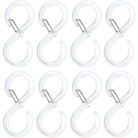 Ganchos transparentes, ganchos para perchero de pared, ganchos transparentes portátiles e impermeables, adecuados para colgar sombreros (transparentes).
