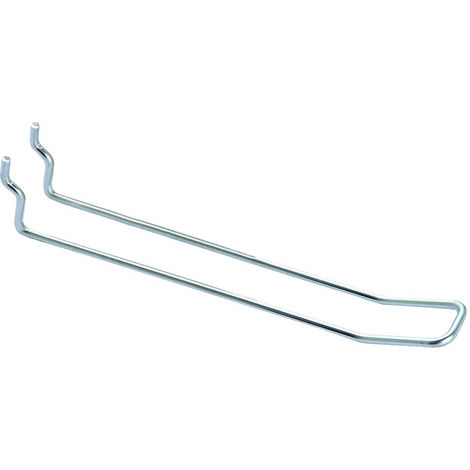 Ganci a 2 fili semplici per pannelli forati - ø mm.3,8x400 l.