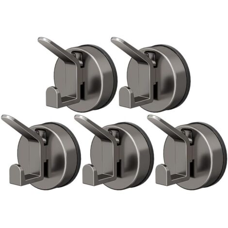 Ganci a ventosa per porte/pareti di bagno e cucina – ganci riutilizzabili e robusti per asciugamani, chiavi e coperture – ganci in silicone ABS resistenti, non è necessaria la foratura – confezione da