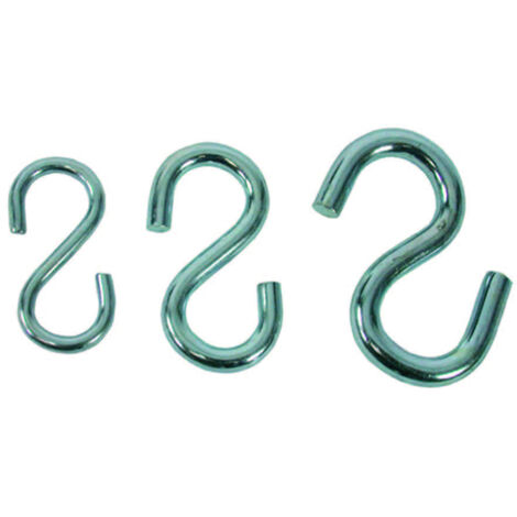 GANCI AD S PER CATENE IN ACCIAIO ZINCATO- - n°18  EE ¸ mm.35x40 - 200 pezzi