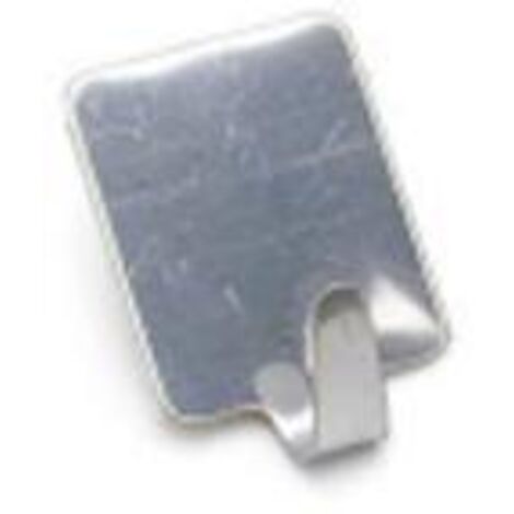 GANCI ADESIVI """INOX""" 1 POSTO """ONE PRICE""" MAURER - CF. BLISTER 2PZ