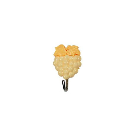 Ganci Adesivi Plastica "Frutta Uva" - mm.50x80h., in blister da pz.2
