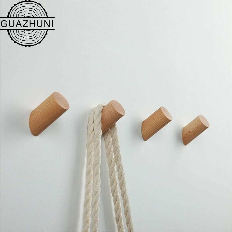 Ganci appendiabiti da parete in legno per porta