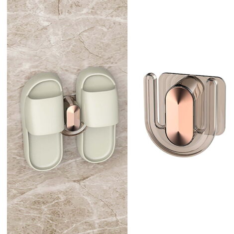 Ganci, appendiabiti, ganci per armadio, porta pantofole con fori, porta sandali e pantofole da bagno con scarico, porta scarpe da porta
