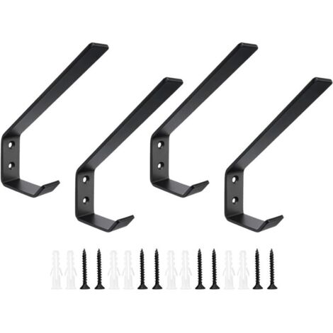 Ganci appendiabiti, staffa in acciaio inossidabile, possono supportare fino a 22,7 kg, ganci da parete con viti per giacche, camicie, borse, zaini, casa, cucina, bagno, camera da letto