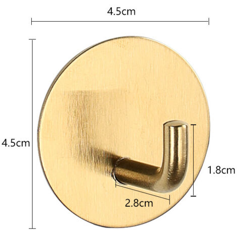Ganci autoadesivi, ganci per doccia resistenti e impermeabili, per appendere spugne, asciugamani, vestiti, accappatoi, ganci da parete autoadesivi rimovibili, ganci per porte in acciaio inox, ganci ad