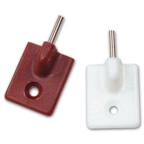 Ganci Autoadesivo in Pvc per Bris Bris colore Marrone conf. 100 Pz