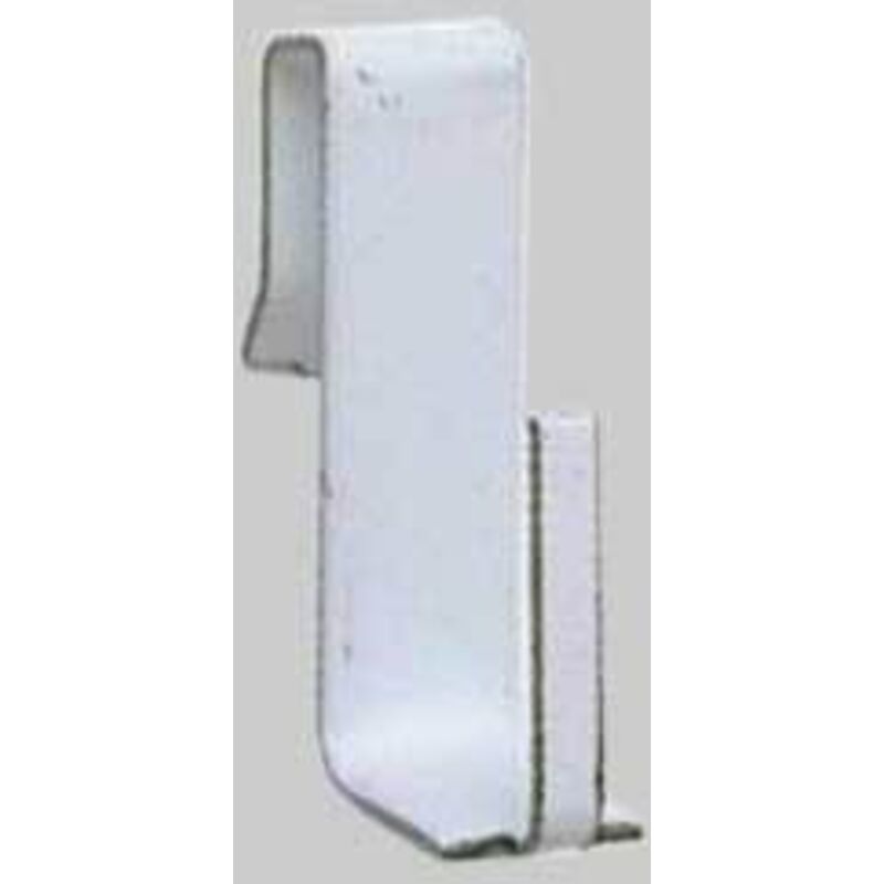 Ganci per bris bris per infissi in alluminio in blister - acciaio verniciato bianco, in bl.4 pz.