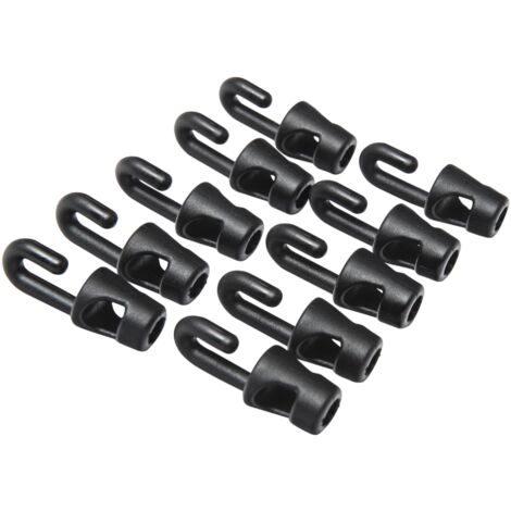 Ganci da 4 mm per tenditore WERKA PRO  confezione da 10Nero