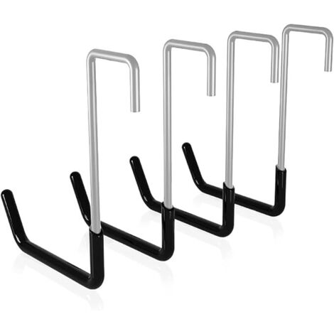 Ganci da garage a forma di S, ganci da parete, set da 4. Questi ganci da garage sono universali e adatti per appendere scale, piante, ecc. Sono robusti e resistenti.