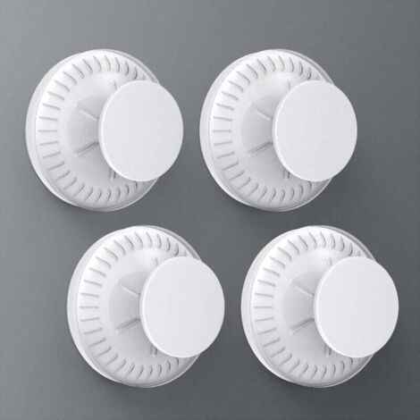 Ganci da parete con ventosa, ganci da parete con ventosa in plastica resistente, set riutilizzabile di 4 ganci portasciugamani a corona per bagno/cucina/ufficio