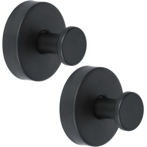 Ganci da parete per bagno in acciaio inossidabile impermeabile, 2 pezzi, autoadesivi per cucina, vetro, specchio, piastrelle - per appendere asciugamani e accappatoi