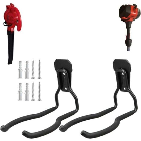 Ganci da parete per diserbanti, portautensili elettrici per pareti di garage, ganci di servizio per attrezzi da garage e stoccaggio, 2 pezzi