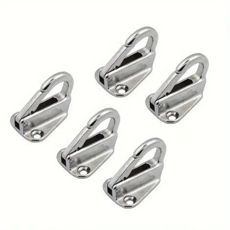 Ganci di carico per barche (5 pezzi)  Acciaio inossidabile 316  Resistenti alla corrosione  Ganci per parabordi/asciugamani/corde