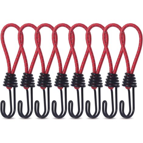 Ganci elastici per tende, adatti per campeggio e tende.