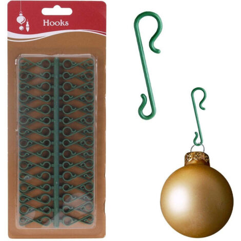 Ganci in PP color Verde per palline albero di natale 60 pezzi