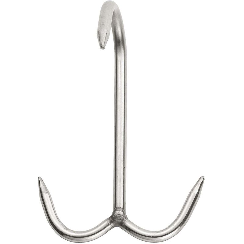 Ganci Da Macelleria In Acciaio Inox Modello Ancora 120x6 Mm Confezi...