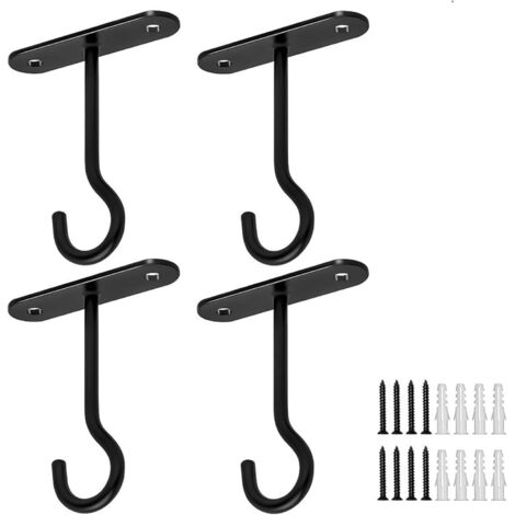 Ganci per appendere piante, ganci da soffitto per supporti per piante sospese, fioriere, 10 cm per piante sospese, casette per gli uccelli, orologi a carica, applique da parete, lanterne (confezione d