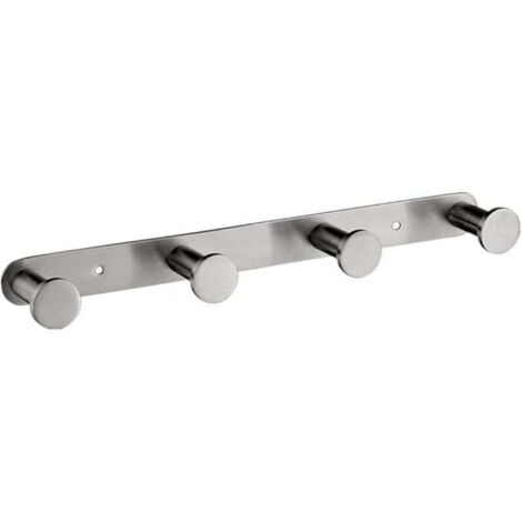 Ganci per asciugamani, ganci per cappotti, ganci per asciugamani in acciaio inox, ganci da bagno a parete, ganci da bagno e da cucina (a parete, 4 ganci)