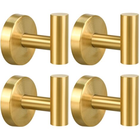 Ganci per asciugamani per bagni 4 confezioni Ganci per asciugamani Ganci per asciugamani da doccia in acciaio inox 304 da parete