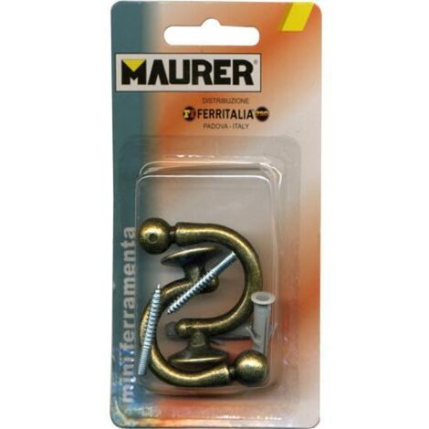 GANCI per EMBRASSE Colore BRONZO 30 mm MAURER Conf da 2 pz con tassello