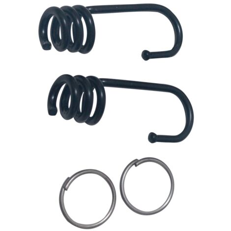 GANCI PER MOLLA ELASTICA 3,2 mm - in ferro - cf 2 pz