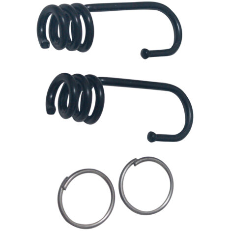 GANCI PER MOLLA ELASTICA 3,2 mm - in ferro - cf 2 pz  - UNIKO