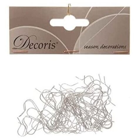 Ganci per palline argento - 3.5 cm