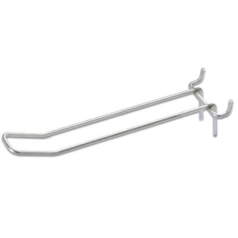 GANCI PER PANNELLO FORATO cm. 10 ZINCATO