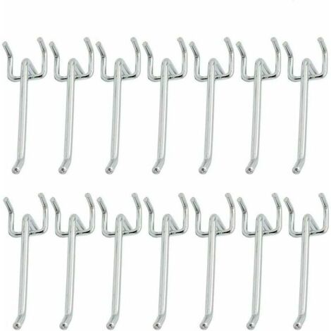Ganci per pannello, Ganci in metallo perforato da 48 pezzi, Gancio per pannello forato, Ganci perforati, per esposizione al dettaglio, Prodotti sospesi, Classificazione degli strumenti,