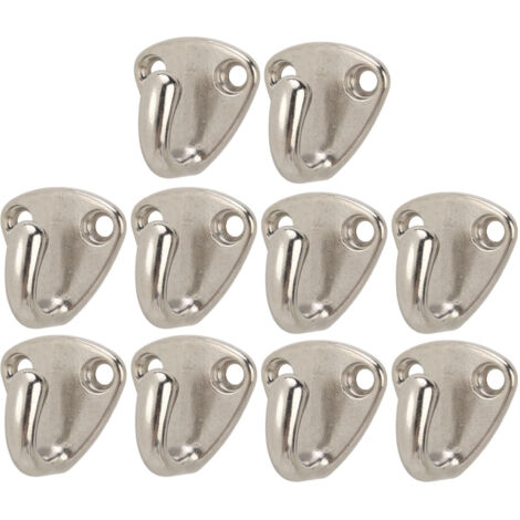 Ganci per parabordi da 10 pezzi Ganci per occhi in acciaio inossidabile 316 di grado marino per vestiti Ganci per occhi Hardware per barche
