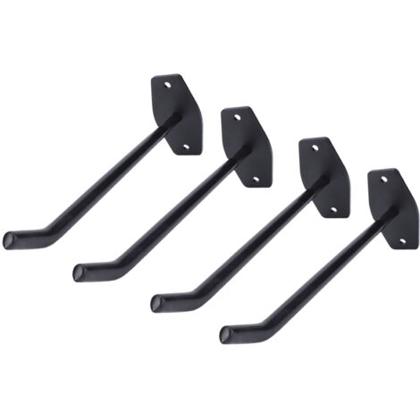 Ganci per pneumatici da garage, 4 pezzi, 10 pollici, extra lunghi, resistenti, 88 libbre, supporto per carichi, montaggio a parete, gancio per riporre utensili elettrici per auto