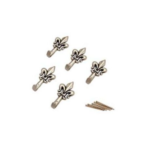 GANCI PER QUADRI GIGLIO PICCOLO ARGENTO """ONE PRICE""" MAURER - CF. BL 5PZ