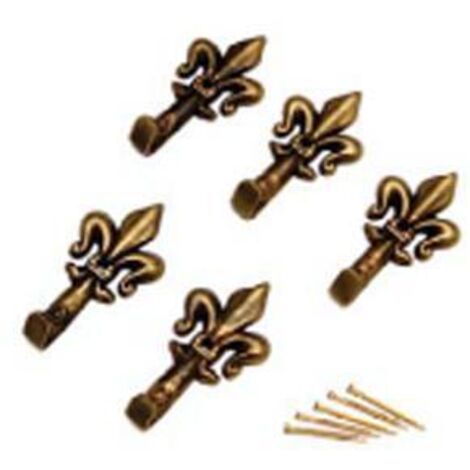 GANCI PER QUADRI GIGLIO PICCOLO BRONZO """ONE PRICE""" MAURER - CF. BL 5PZ