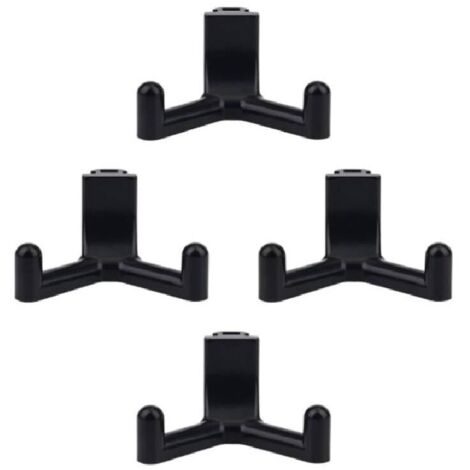 ganci porta attrezzi compatibili con Lifetime Shed, organizer da garage in plastica ABS, gancio per attrezzi da giardino, accessori per casetta da giardino (nero)