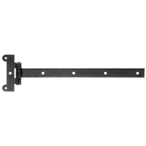 Gancio a croce L.391x45xB.115x30xSpessore 4mm STA rivestito con vernice a immersione nera, applicato a spruzzo