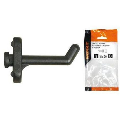 GANCIO A MENSOLA SELF WORKIT - PLT X PANNELLO ESPOSITIVO MM 30 CF=PZ 6 - 5 Confezioni