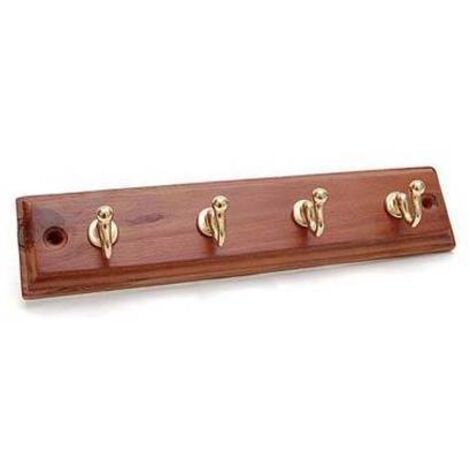 GANCIO A MURO CLASSIC - LEGNO NOCE ACCIAIO ORO POSTI 4 - 5 pezzi