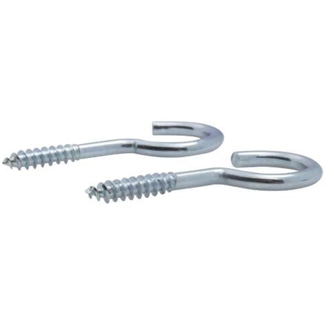 Gancio a vite zincato per legno Viswood3,5x20mm (confezione da 9 ganci)
