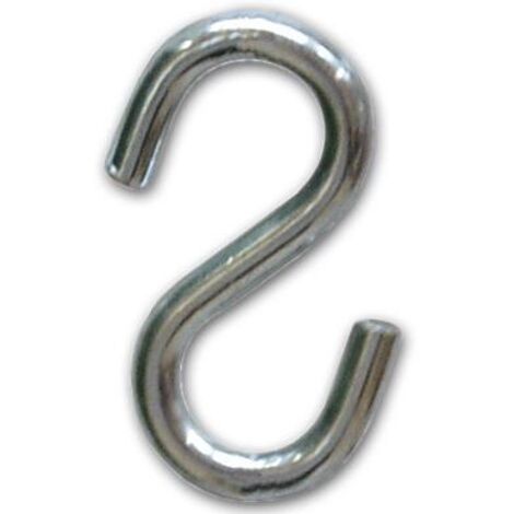 Gancio ad S (Esse) Zincato n. 23    Filo 5,9 mm Altezza 55 mm conf. 150 Pz