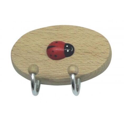 GANCIO ADESIVO COCCINELLA 2 POSTI DIESSE PZ 10,0